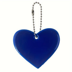 Love Shaped Reflective Pendant Keychain Backpack Glow in the Dark