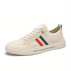 Men's Lace Up Knit Sneakers - Breathable, Assorted Colors