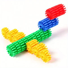 Colorful Interlocking Building Blocks Fun Construction Toy for Kids