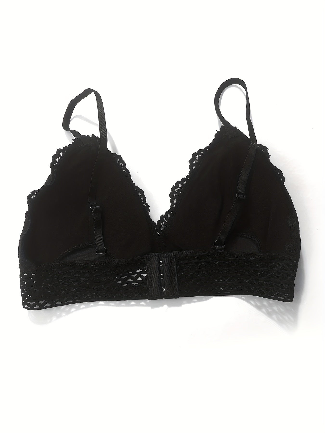 3pcs Floral Lace Wireless Bras Comfy & Breathable Bra Women's Lingerie