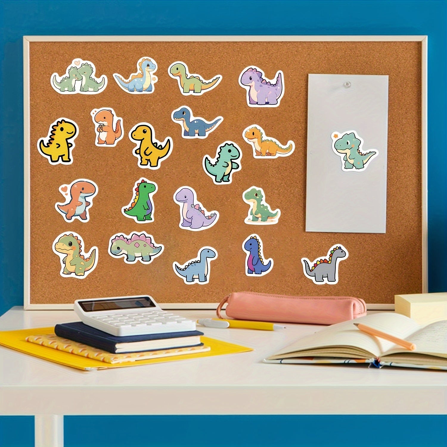 100pcs Little Dinosaur Vinyl Waterproof Stickers Scrapbook Laptop Skateboard
