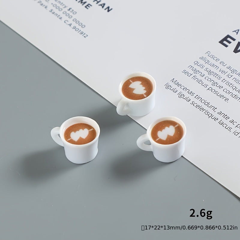 Heart Shaped Coffee Cup Set with Beans