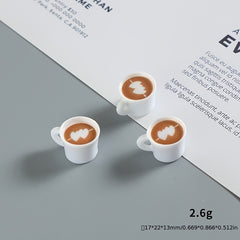Heart Shaped Coffee Cup Set with Beans