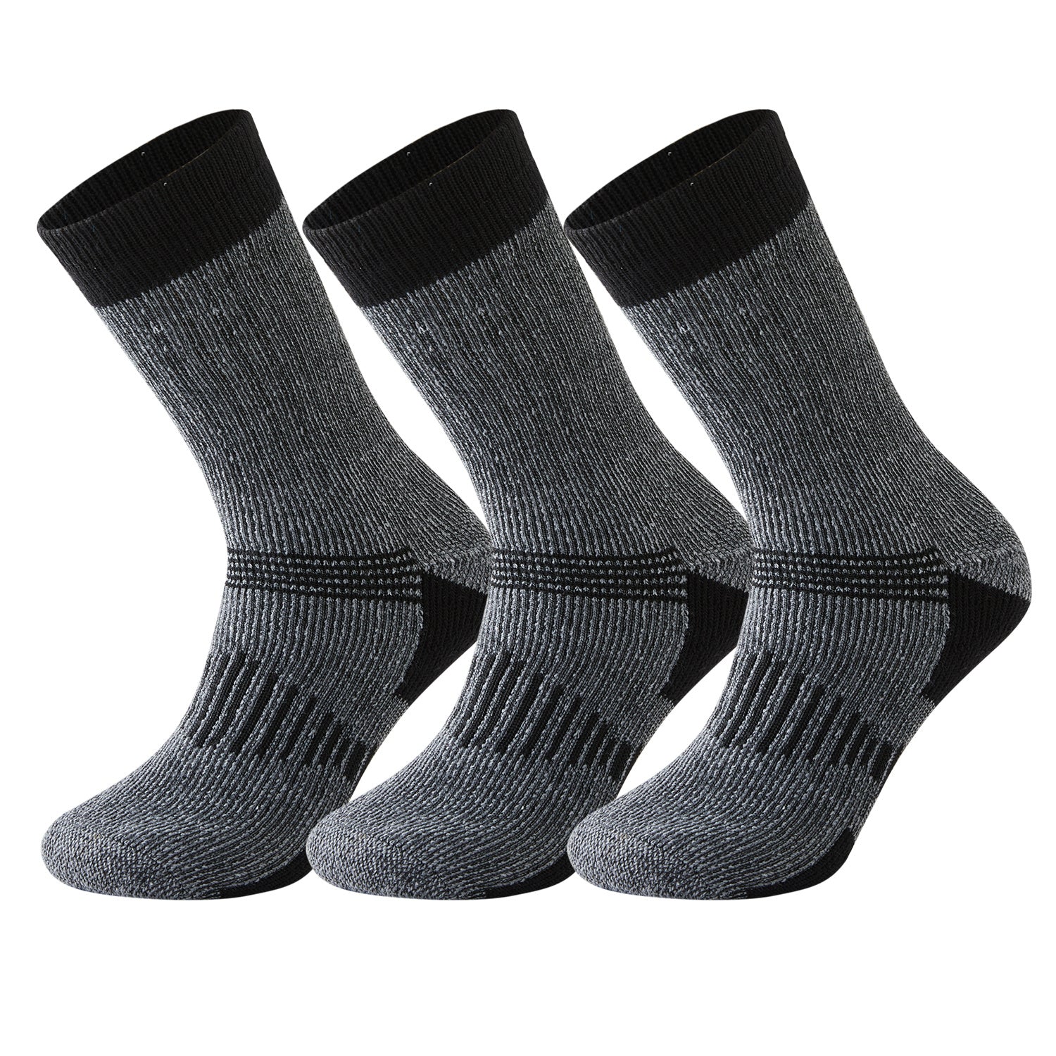 3 Pairs Men's Wool Low Cut Socks for Outdoor Exercise
