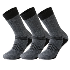 3 Pairs Men's Wool Low Cut Socks for Outdoor Exercise