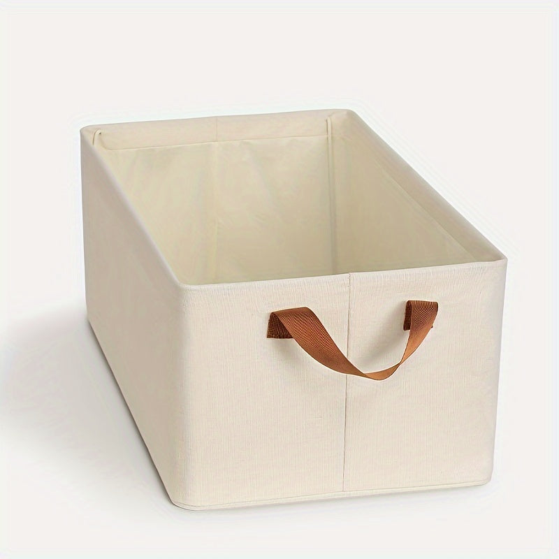 Collapsible Storage Box With Handles - Washable Closet Organizer
