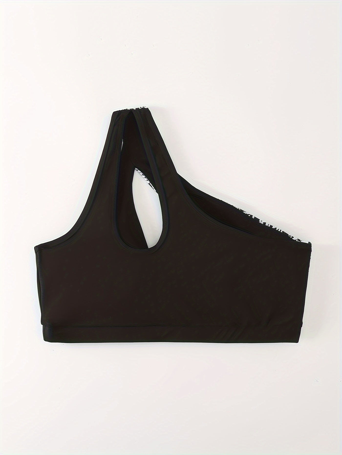 Snake Print Quick Drying One Shoulder Sports Bra