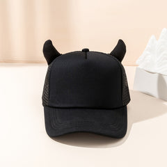 Hip Hop Horn Mesh Trucker Cap for Couples