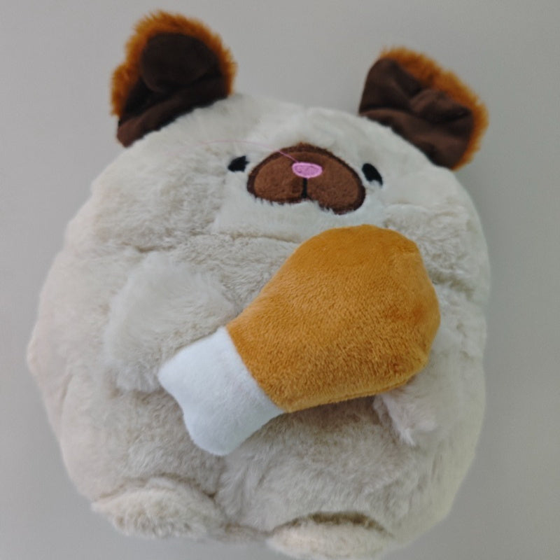 Chicken Leg Dog Toy Plush Stuffed Animal - Festive Gift