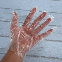 Plastic Clear Disposable Gloves For Cleaning Beauty Work