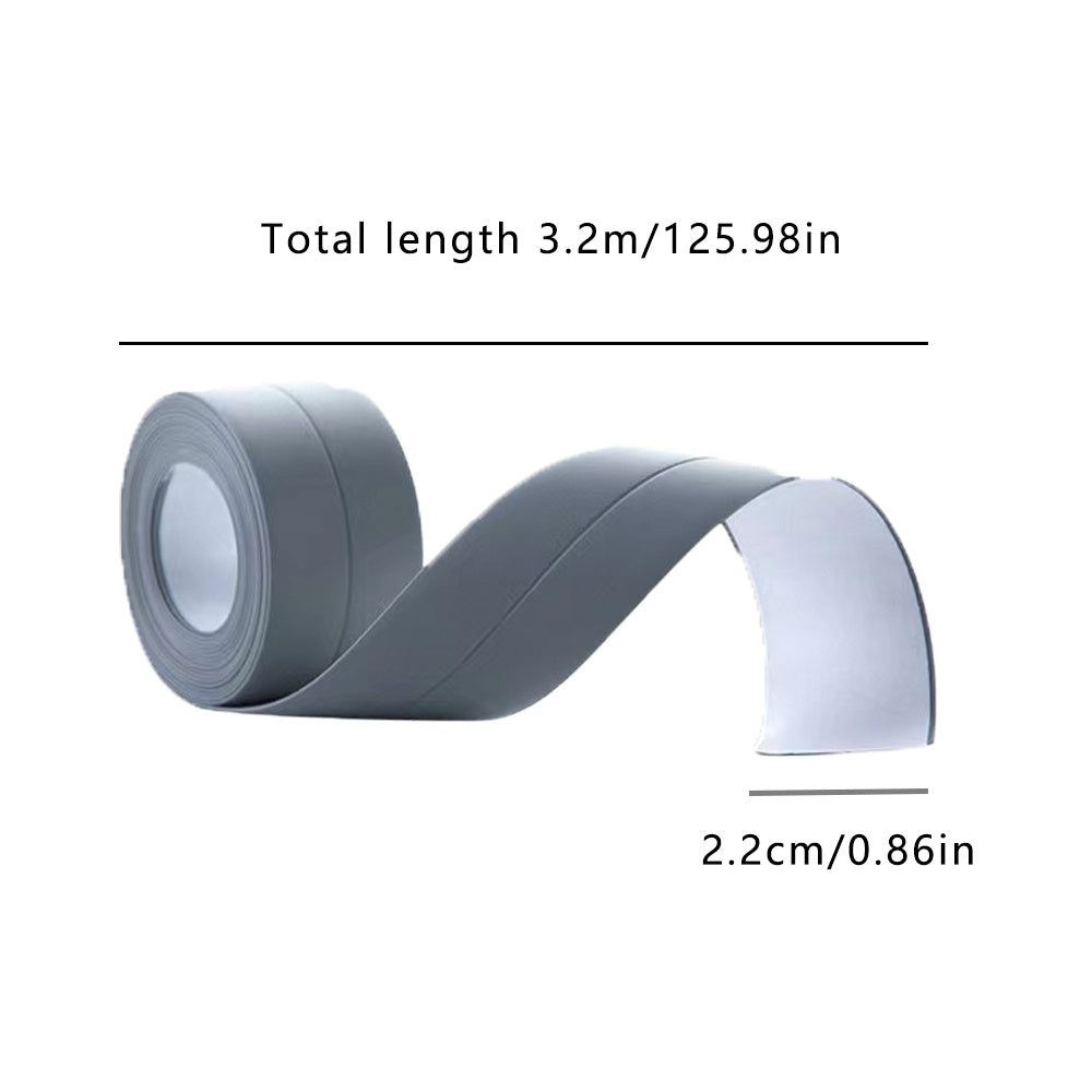 1pc Bathroom Shower Sink Bath Sealing Strip Tape PVC Self Adhesive Waterproof