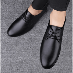 Men's Pointed Toe Oxford Derby Lace Up Dress Shoes for Wedding