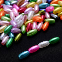 100pcs Oval Spacer Beads Acrylic Jewelry DIY Making Supplies