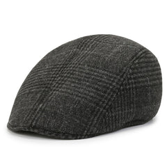 Middle Aged & Elderly Men's Peaked Cap Woolen Warm Dad Hat