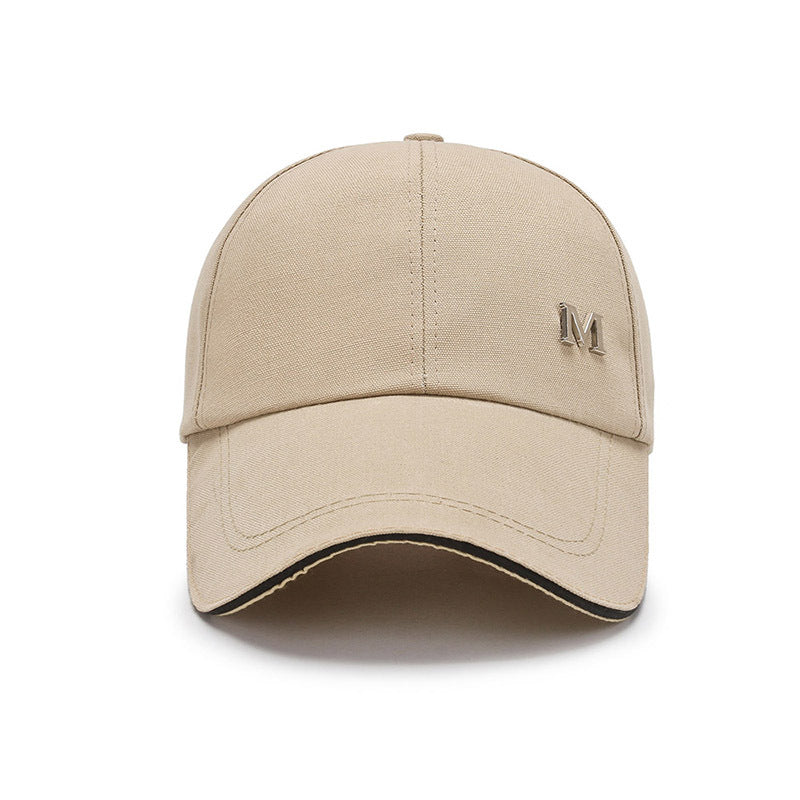 Canvas Baseball Cap M Large Brim Peaked Sun Hat