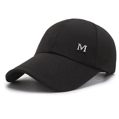 Canvas Baseball Cap M Large Brim Peaked Sun Hat