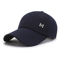 Canvas Baseball Cap M Large Brim Peaked Sun Hat