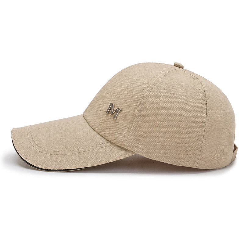 Canvas Baseball Cap M Large Brim Peaked Sun Hat