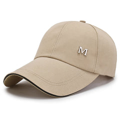Canvas Baseball Cap M Large Brim Peaked Sun Hat
