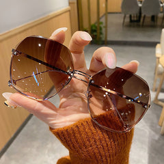 Vintage Oversized Square Sunglasses UV Protection
