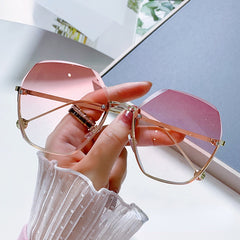 Vintage Oversized Square Sunglasses UV Protection