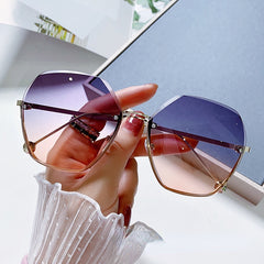 Vintage Oversized Square Sunglasses UV Protection