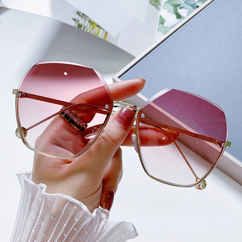 Vintage Oversized Square Sunglasses UV Protection