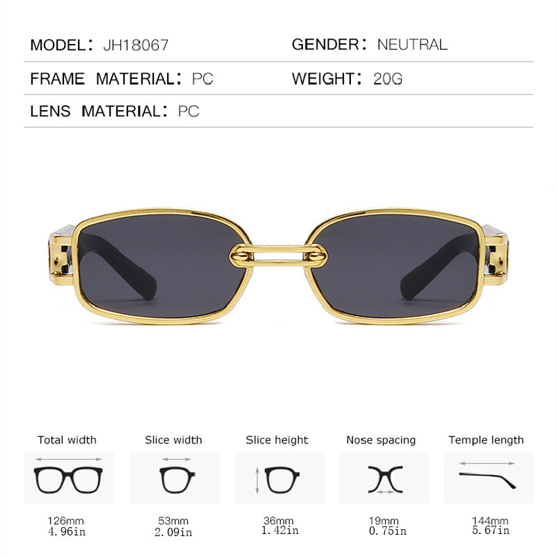 Casual Retro Unisex Small Frame Sunglasses Men Women