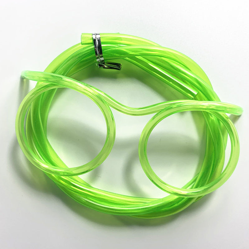 Reusable Drinking Straw Decorative Glasses Toy For Birthday Party