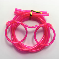 Reusable Drinking Straw Decorative Glasses Toy For Birthday Party
