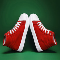 Men's High Top Canvas Walking Sneakers Lightweight Breathable Shoes