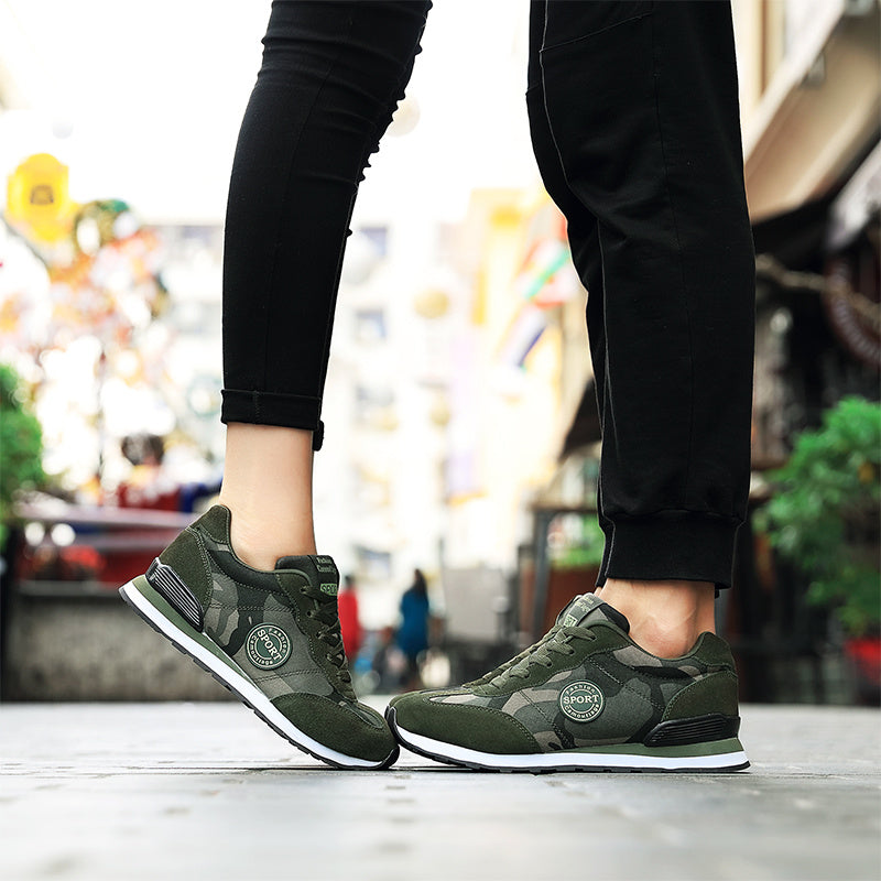 Women's Camo Pattern Running Shoes Cushioned Sneakers