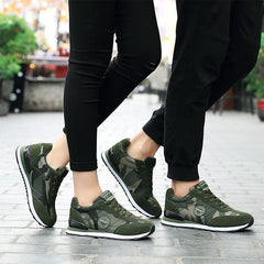 Women's Camo Pattern Running Shoes Cushioned Sneakers