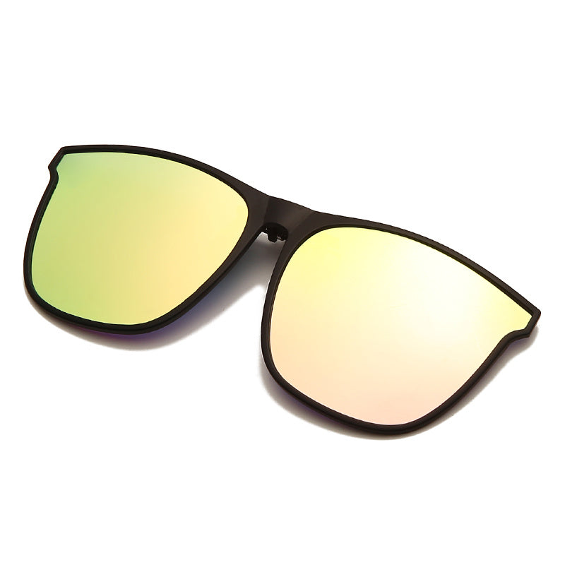 Men's Polarized Clip On Photochromic Night Driving Sunglasses