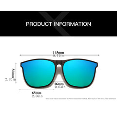 Men's Polarized Clip On Photochromic Night Driving Sunglasses