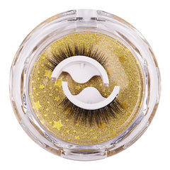 2 Pairs Reusable Self Adhesive Natural Fluffy False Lashes