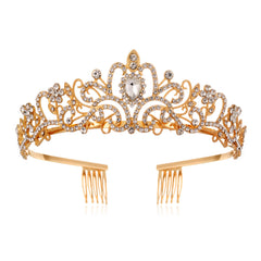 Colorful Rhinestone Crown Hairband Headband Princess Tia