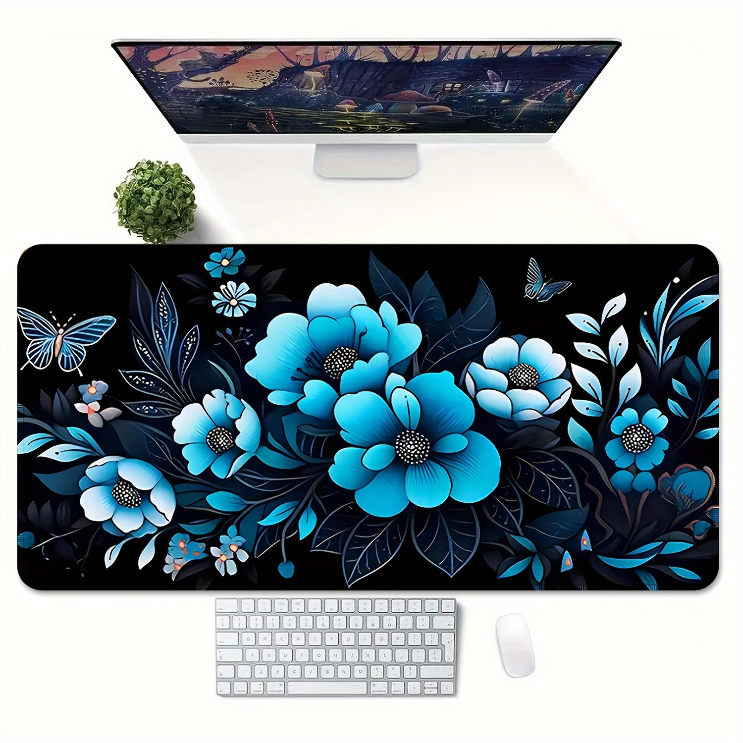 Orchid Butterfly Large Mousepad Keyboard Pad Mouse Mat