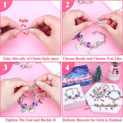112pcs Bracelet Making Kit DIY Craft Set for Girls Jewelry Gift