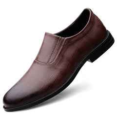 Men's Leather Dress Shoes Lightweight Slip On Loafer