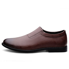 Men's Leather Dress Shoes Lightweight Slip On Loafer