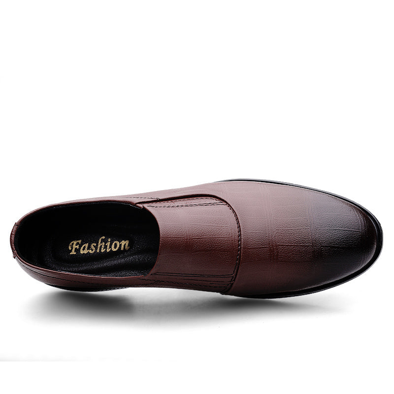 Men's Leather Dress Shoes Lightweight Slip On Loafer