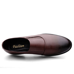 Men's Leather Dress Shoes Lightweight Slip On Loafer
