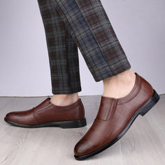 Men's Leather Dress Shoes Lightweight Slip On Loafer