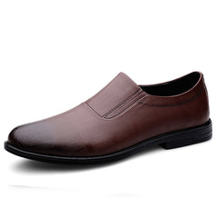Men's Leather Dress Shoes Lightweight Slip On Loafer