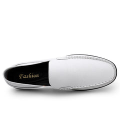 Men's Solid Loafer Shoes Lightweight Slip On Flat Moccasin