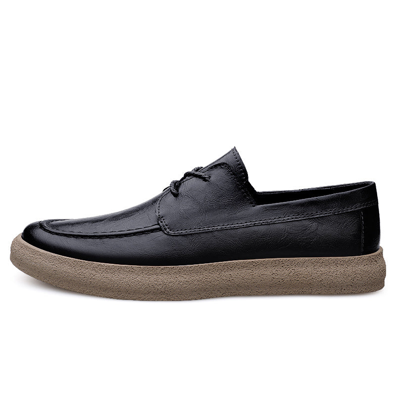 Men's Leather Loafer Shoes Lightweight Slip On Dress Shoes