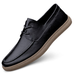Men's Leather Loafer Shoes Lightweight Slip On Dress Shoes