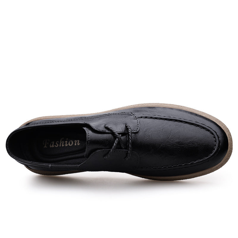 Men's Leather Loafer Shoes Lightweight Slip On Dress Shoes