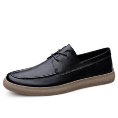 Men's Leather Loafer Shoes Lightweight Slip On Dress Shoes